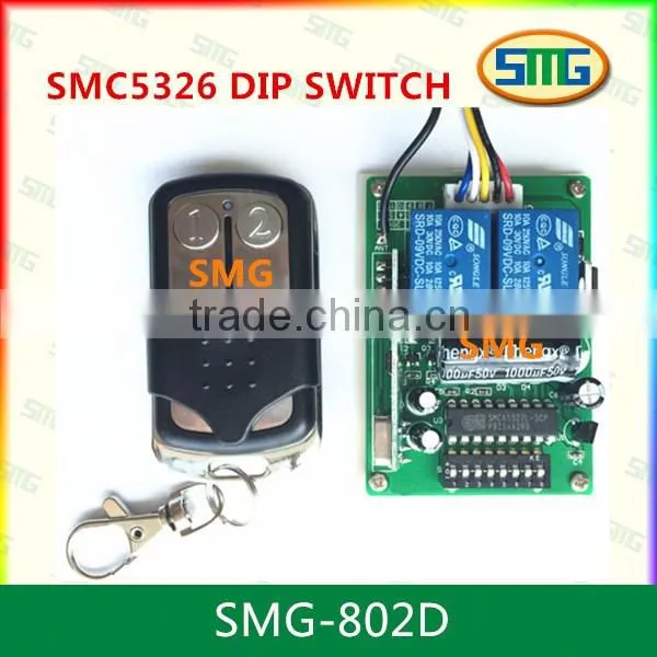 SMG-802D 330mhz/433mhz SMC65327L-3CP DIP SWITCH remote control board