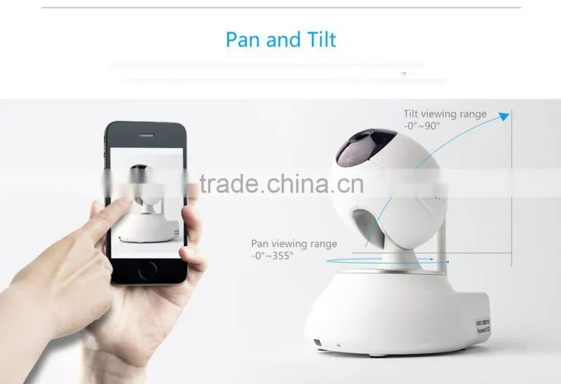 Easy to setup Plug and Play P2P WIFI Camera With Image gravity sensor