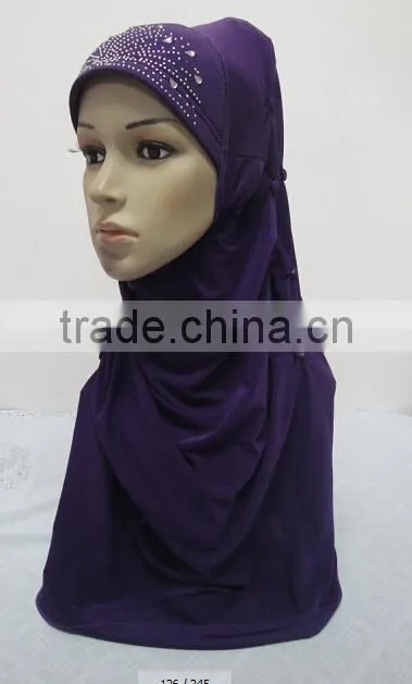 H293 latest muslim hijab with buttons,muslim scarf