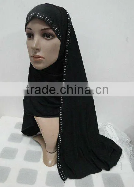 H066 latest muslim hijab with shawl