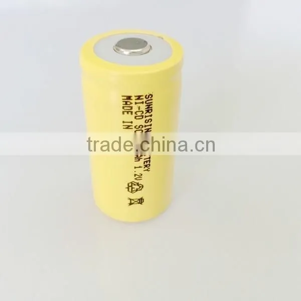 1.2v ni-cd sc 1300mah rechargeable battery