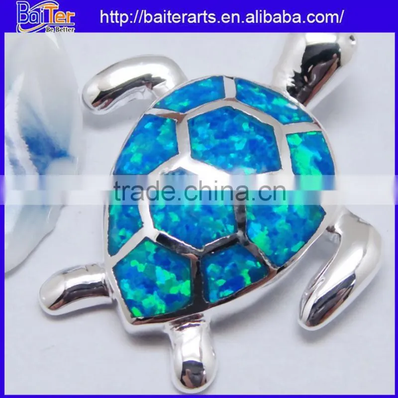 Custom Lab Created Double Heart 925 Sterling Silver Red Fire Opal Pendant Wholesale