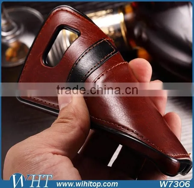 Luxury Leather Mobile Phone Case for Samsung Galaxy S6 S6 Edge With Card Slot