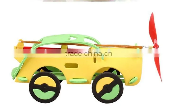 Rubber Band Power EVA Car and Plane Science Toys