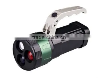 cheap high power three color flashlight aluminum portable 3 functions 200 LM LED flashlight torch - JD810 Keen