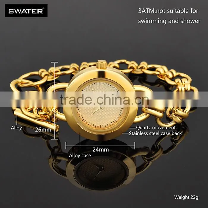 Promotional Items 2016 Stainless Steel Gold Watch Accessories