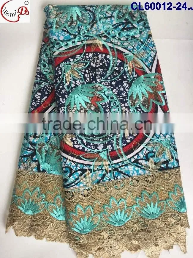 CL60012-2 New design available fast shipping good quality lace with wax 6yards