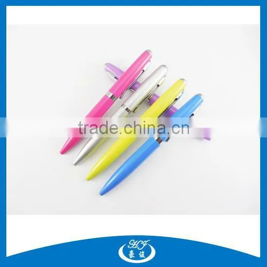 Multi Color Metal Ball Pen Promotional Cute Pen Ball Pen With Keychain