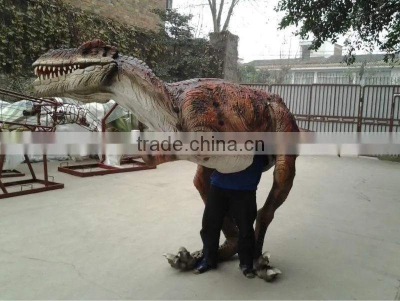 Theme Park equipments artificia dinosaur costume for adults