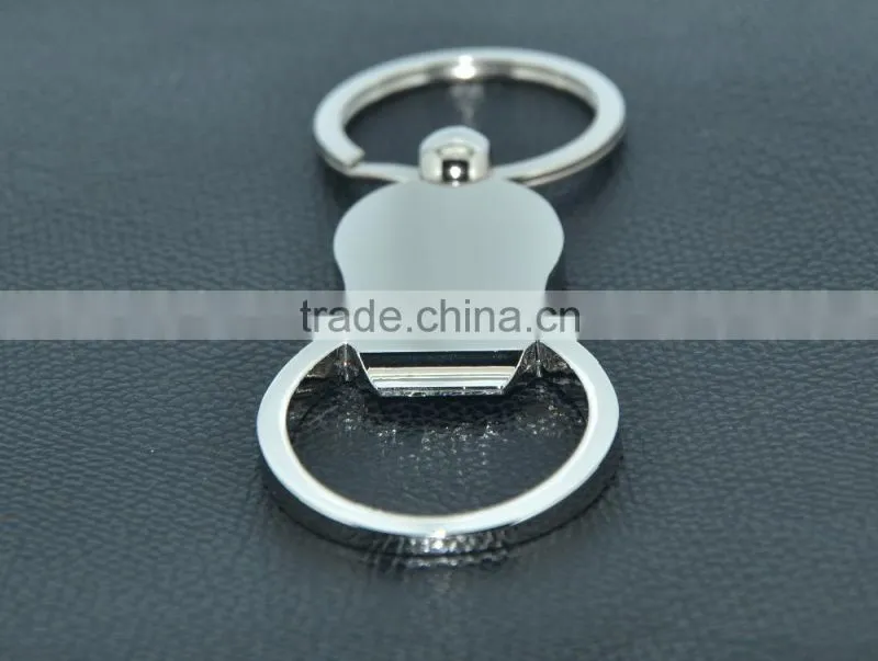High qualith and cheap wine opener keychain metal bottle opener keychain