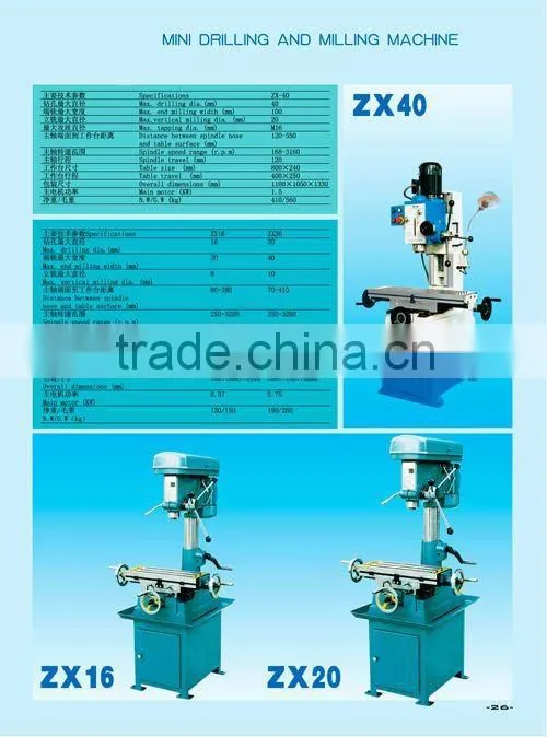 ZX-40 small end milling machine