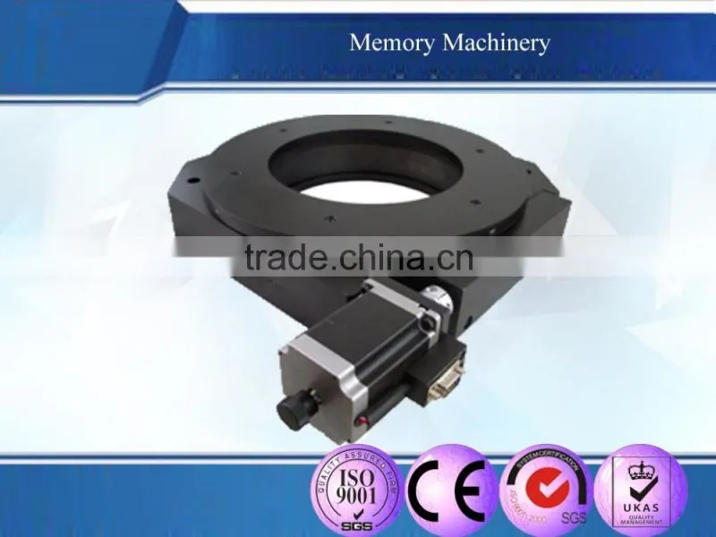 Black- Anodized Aluminum Alloy motorized rotary stage,OD300MM