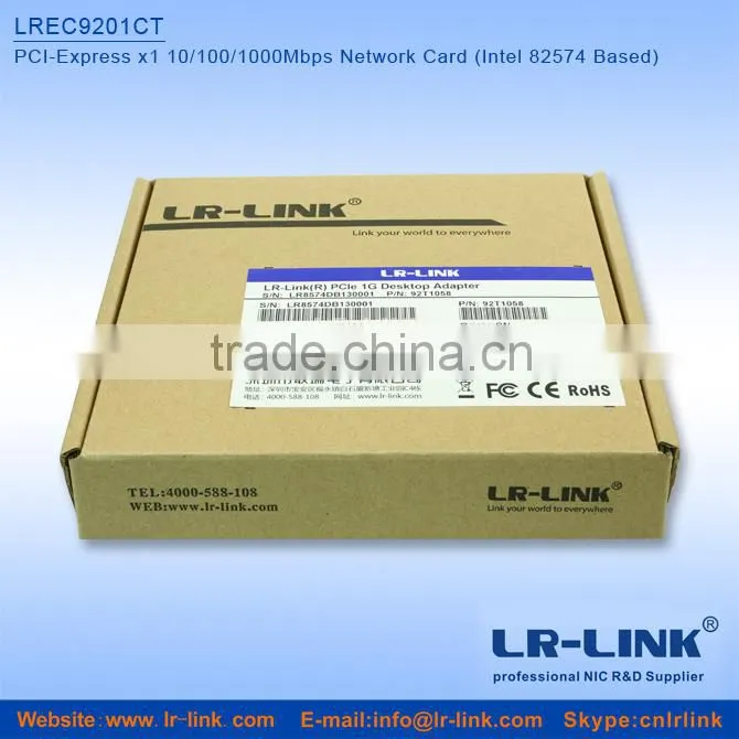 LREC9201CT Intel 82574 PCI-Express x1 10/100/1000Mbps Network Card Compatible with Intel 9301ct PXE Bootroom