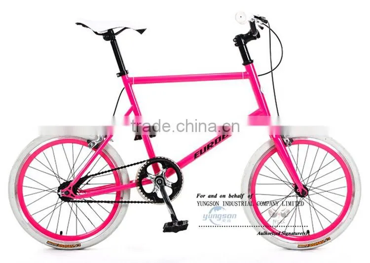 Colorful fixed gear bike for kinds 20er small wheel