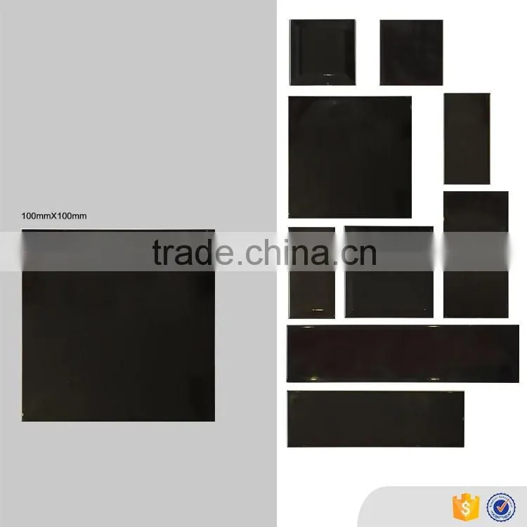 New design super black ceramic tile 10x10,glazed glossy wall bathroom tile chinese wall tiles