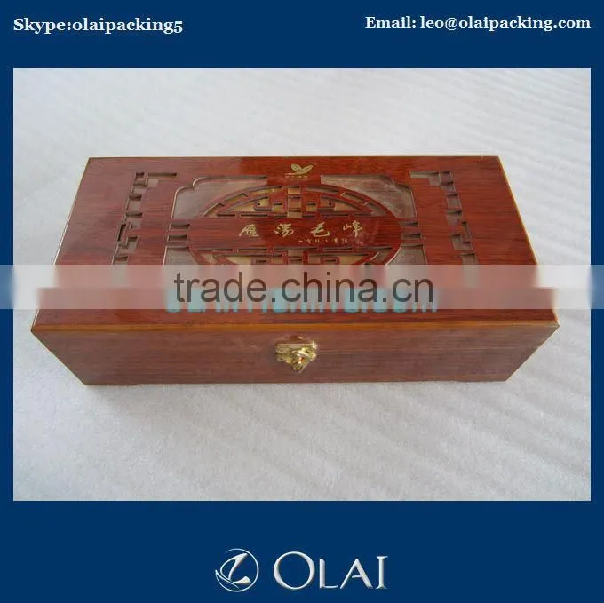 wholesales wood make up box with mirror
