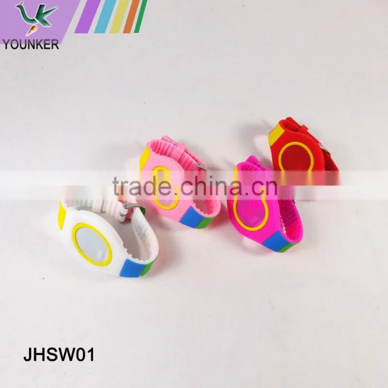 2016 Fashion Touch Screen LED Silicone Watch, Rainbow Band Led Silicone Watch