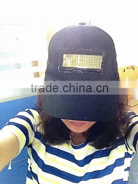 Led funny party scrolling message led hat