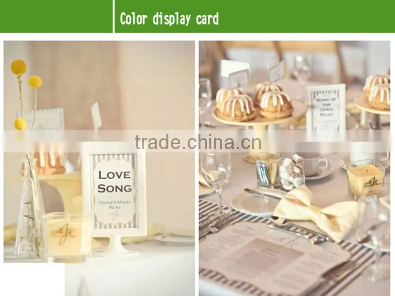 A4/A5/A6 Tabletop Plastic Menu Holder display stand for Restanrant