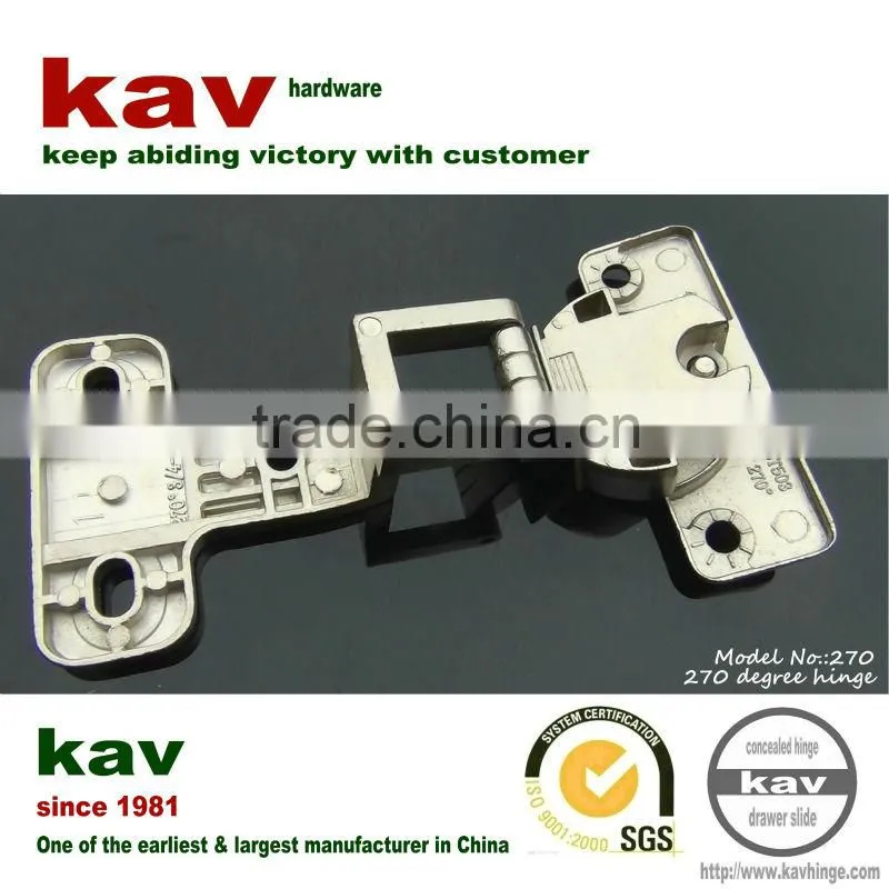 zinc alloy 270 degree wide angle normal door hinge