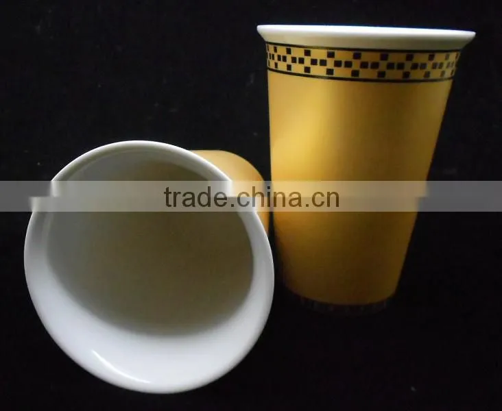 MDW002-9OZ mug with silicone lid single wall ceramic mug