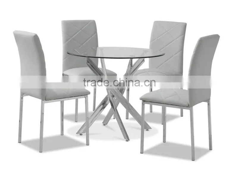 1+4 round popular glass dinner set