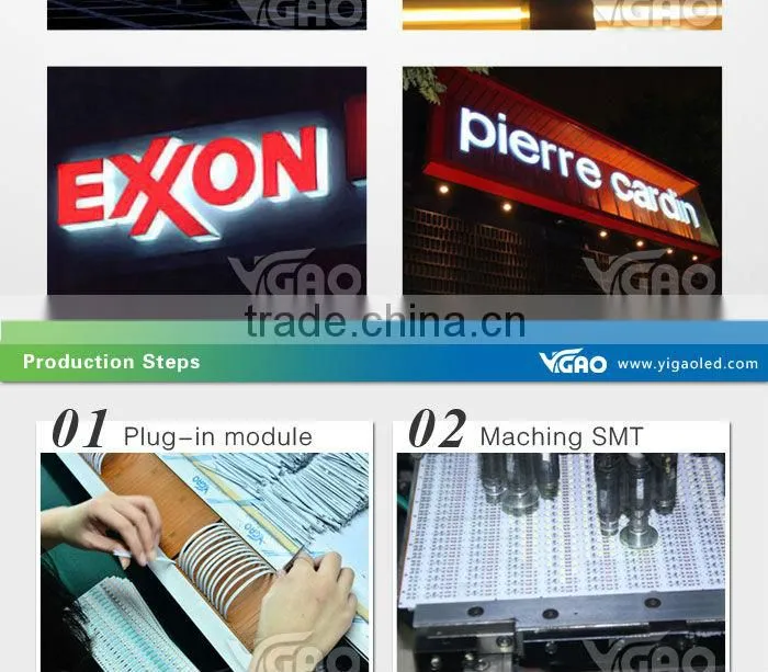 channel letter with samsung led