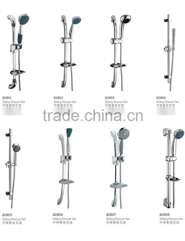 New Design Wall Hidden Rain Sliding Shower Set 82806