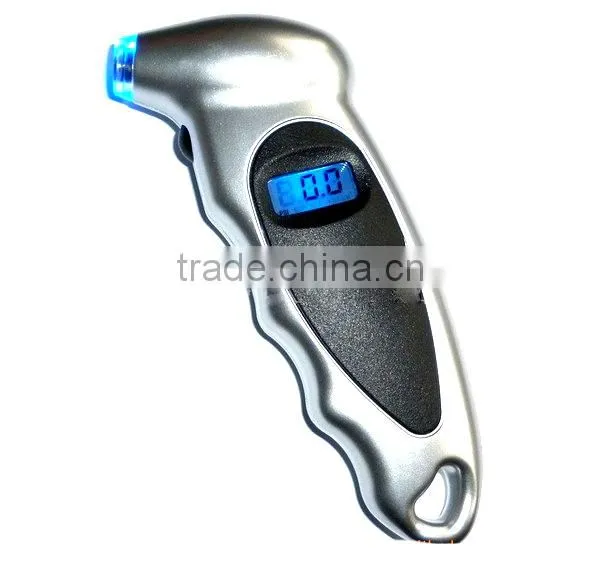 LCD Display Digital Tire Pressure Gauge with Blue LED backlight for testing car ,truck and SUV