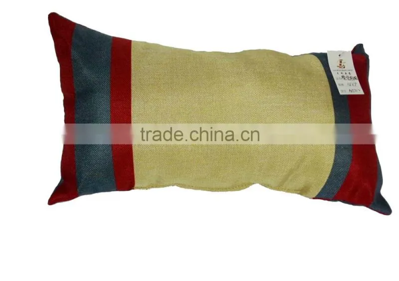 14*7'' strip bolster linen pillow for home decoration