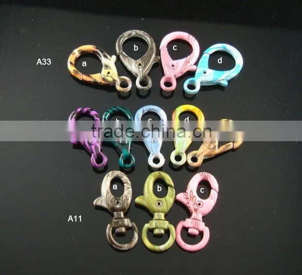 painted colorful key rings