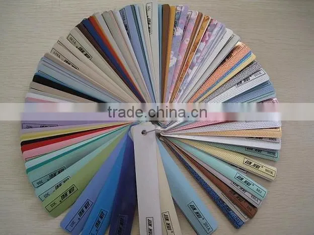 Wood color aluminum slats 50mm width