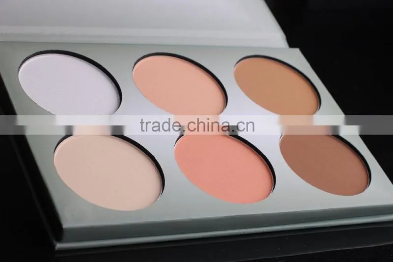 6-color and multicolor Pressed Powder and concealer powder