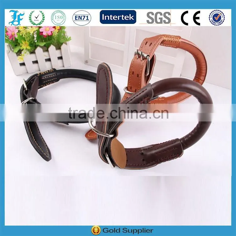 LF New Arrival High-end Leather Dog Collar Diameter 26MM