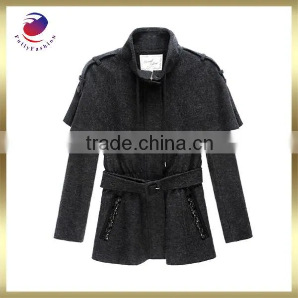 ladies formal coat black fashion new style