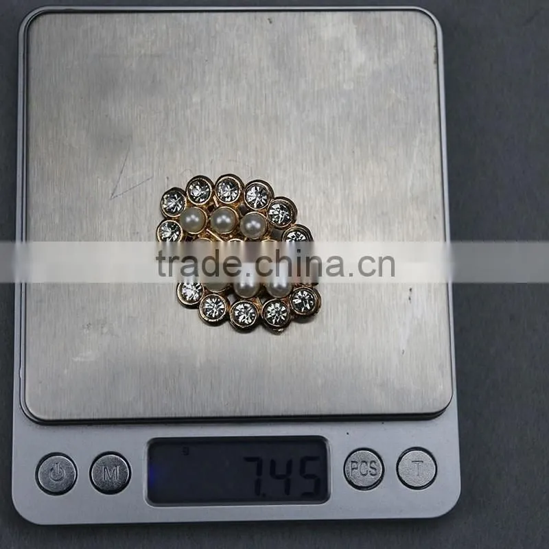 Metal Alloy Brooch Fancy Colorful Blooming Flower Brooch Pin