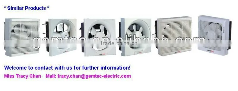 Square Wall Tape Ventilator Fan/Shutter Exhaust Fan/Plastic Ventilation Fan