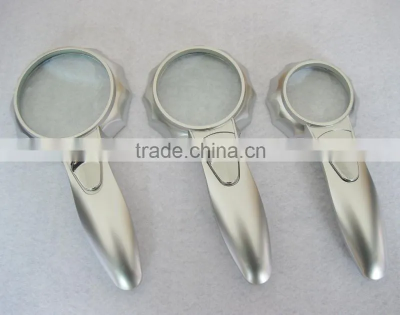 Handheld lighted magnifying glass/led illuminated magnifier