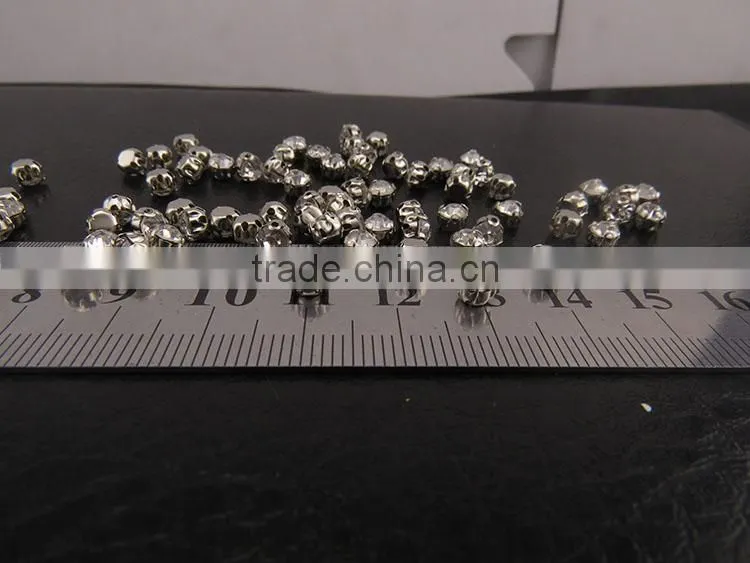Decorative White Sew-on Stones Embellishments Wholesale Rhinestones