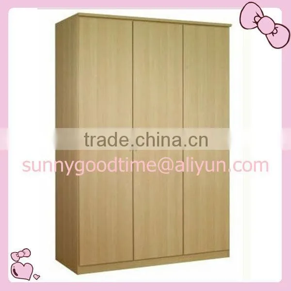 2 doors black melamine wardrobe