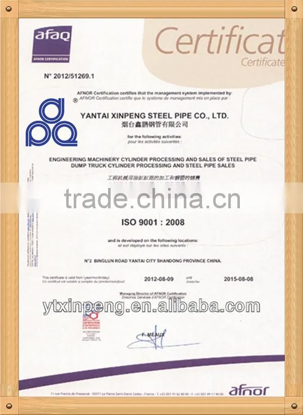 Cold Drawn Seamless Mild Steel Tube to BS 6323 part 4 CFS 3BK