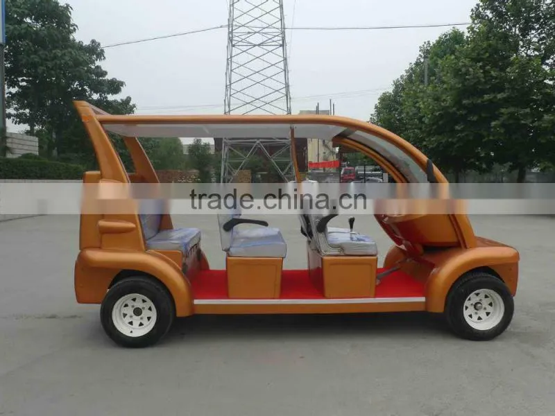 china beautiful design electric sightseeing car!!! bilayer laminated glass,wearproof and anti-skidding