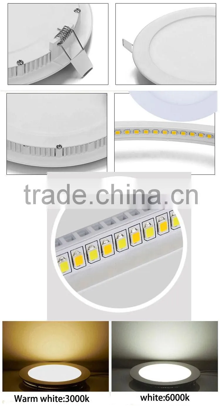 2015 Hottest high quality energy saving 9w round led panel light,with 2 years warranty