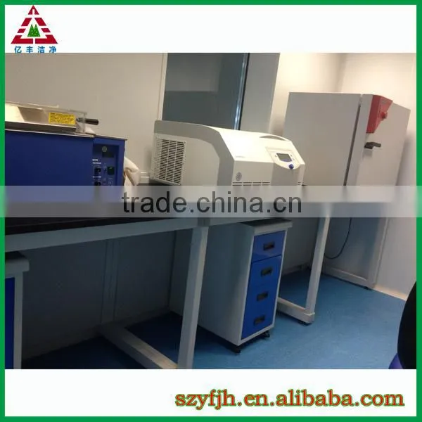 laboratory furniture for medical physical chemical biological lab, full steel or steel wood island or wall bench