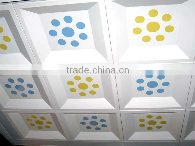 Perforated metal lay in 2x2/600*600 ceiling tiles/lay on ceiling 595*595(ISO9001,CE)