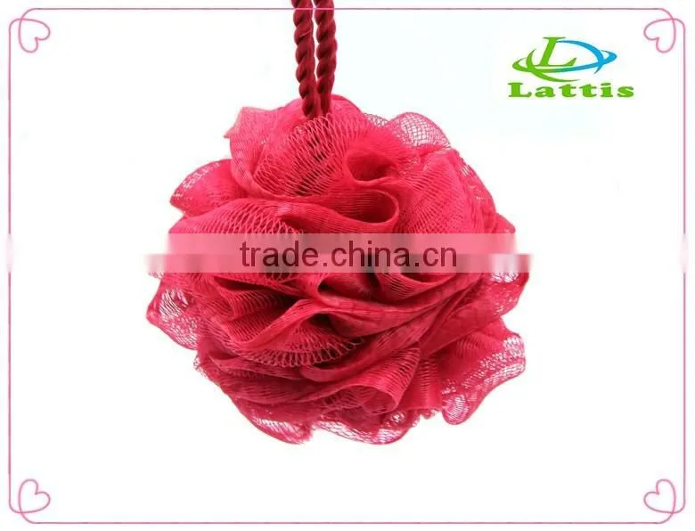 Promotional Multicolor Body rubbing Ball Baby Bath Sponges PE Mesh Bath Sponge mesh sponge
