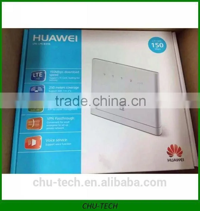Unlocked Huawei B315s-22 LTE FDD800/900/1800/2100/2600Mhz TDD2600Mhz Wireless CPE Router