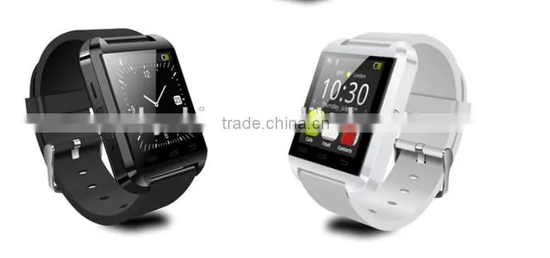 Anti-lost smart bluetooth watch with Microphone for ISO/Andorid,Passometer U8 bluetooth watch