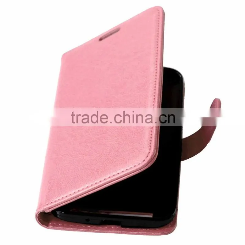 Mobile Phone PU Leather Flip Card-slot Case for ASUS Zenfone 2 ZE500CL 5.0