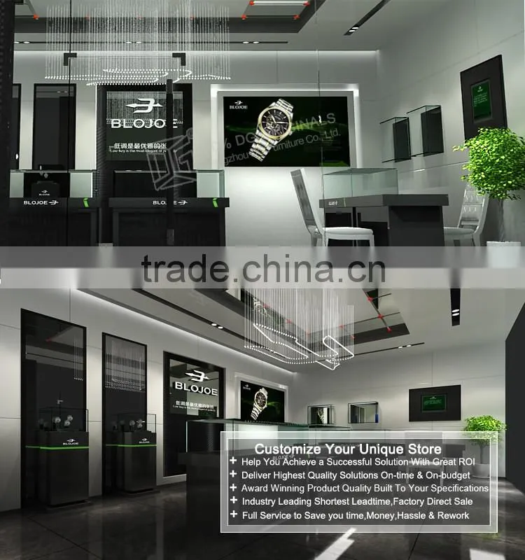Original Design Watch Store online glass Display Showcase